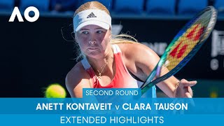 Anett Kontaveit v Clara Tauson Extended Highlights (2R) | Australian Open 2022