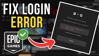 How To Fix Epic Games Login Error "Can't Log In" (2026) | EASY FIX
