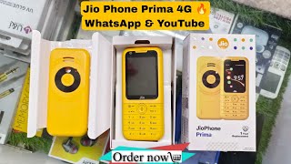 Jio Phone Prima Yellow Colour First Look \u0026 Unboxing 1 Year Replacement Warranty 🔥