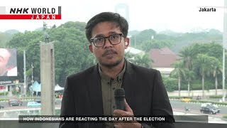 Public, candidates react to Indonesian presidential election