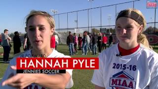 Jennies Soccer: Top seeded UCM wins 2015 MIAA Tournament in OT on Woolley's Golden Goal