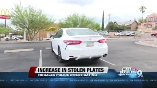 License plate theft in Nogales, AZ has quadrupled since 2016