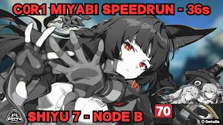 [ZZZ] C0R1 MIYABI SPEEDRUN - 36s RUN - NO HIT SHIYU 7 - NODE B (Season 11)