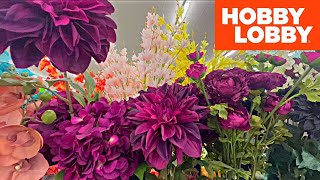 Hobby Lobby Floral Decor, Artificial Flowers 💐 Shop with me