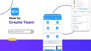 How to create team - Oxmaint App