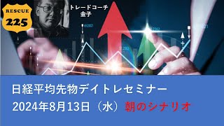 2024年8月13日（火）　日経先物【朝のシナリオ】