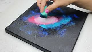 Galaxy Painting  Step by Step | Acrylic Painting on Canvas #181