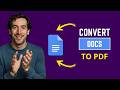 How To Convert Google Docs To A PDF (FAST Method)