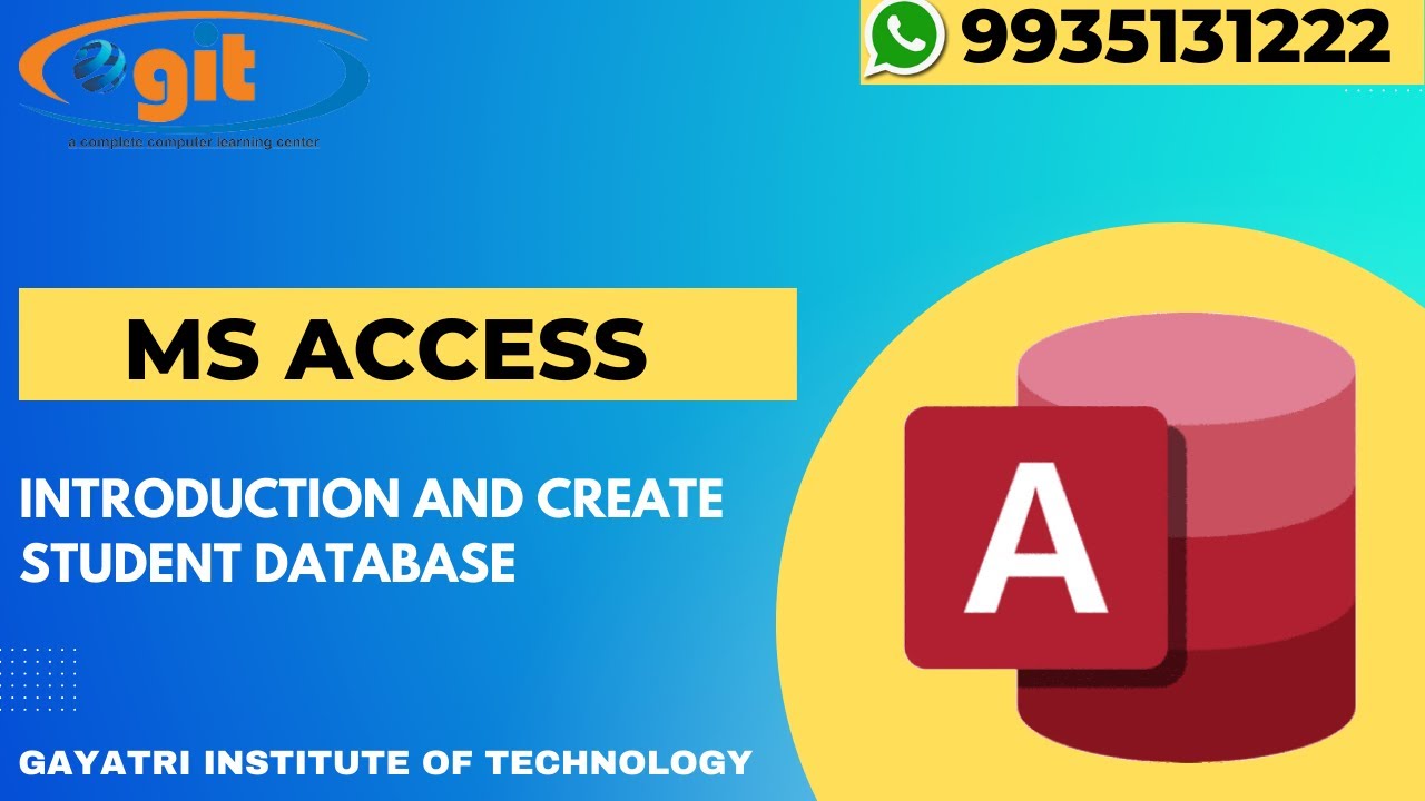 Introduction Of MS Access - YouTube