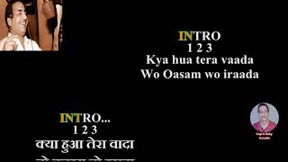 Kya Hua Tera Wada KARAOKE🎤Original Quality With हिन्दी/Eng Lyrics@gopibabygupta