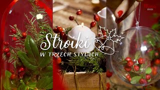 Stroiki w 3 stylach | Świąteczny Poradnik Westfield Arkadia cz. 3