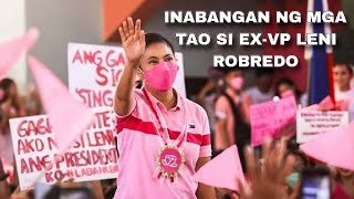 DUMAGSA ANG MGA TAO SA CAMPAIGN RALLY AT INABANGAN NG MGA TAO SI EX-VP LENI ROBREDO