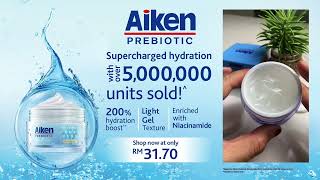 Supercharged Hydration with #AikenPrebiotic Gel Moisturiser | Fast absorption