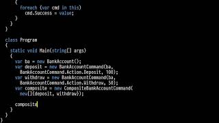 Composite Command C# Pattern