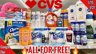 CVS Free \u0026 Cheap Couponing Deals \u0026 Haul | 1/15 - 1/21 | $2 Money Maker Haul!| Newbie Friendly Deals