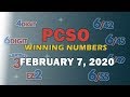 P177M Jackpot Ultra Lotto 6/58, EZ2, Suertres, 4Digit and Megalotto 6/45 | February 7, 2020