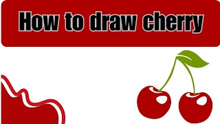 how to draw cherry 🍒 || cherry 🍒 drawing and colouring || #magicfingersart