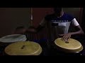 afro cuban 6 8 beat with djembe 🎼 latin percussion