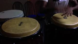 Afro Cuban 6/8 beat With Djembe 🎼(Latin Percussion)