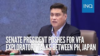 Senate president pushes for VFA exploratory talks between PH, Japan