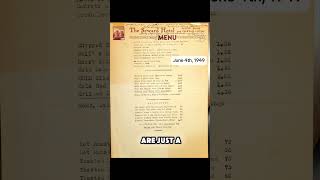 Mom's Menus  Volume 4 #1949 # viral #1950 #dining #nostalgia #food #travel #music #fliponfire