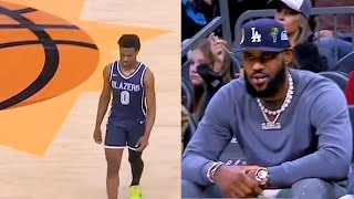 Bronny James STUNS The NBA First Time On Phoenix Suns Court Infront of LeBron