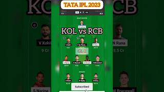 KOL vs RCB dream11 prediction,kolkata vs Bengaluru,KOL vs RCB today's match prediction, kol vs rcb🔥