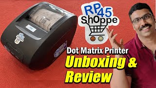 4 inch Receipt printer RP 45 shoppe TVS printer review Hindi