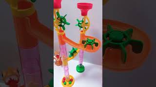 Marble Run Race 🧡🧡 #asmr #satisfying #shorts #0100