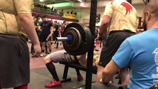 High school junior benching 305lbs @ 238.3lbs