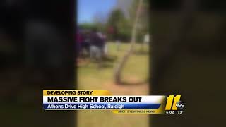 Huge fight breaks out at high school