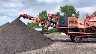 Eagle Crusher UltraTraxx- Tracked Impact Crusher- Crushing Asphalt with Maverick