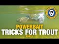 Active PowerBaiting Techniques for Trout, part 1 (fishing for trout)