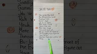 Jalebi Baby 🤤 | Pt. 2 - Tesher (lyrics) #lyrics #jalebibaby #jalebi #shorts