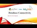 How to Connect Python with MySQL Database | Database Connectivity | Python Database Connection