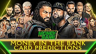 WWE Money in the Bank 2023 Match Card Predictions V2 🤑