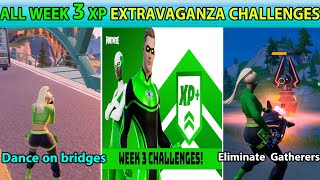 ALL WEEK 3 XP EXTRAVAGANZA CHALLENGES! Shoot a Gas Can Thrown By a Teammate Fortnite Season 4