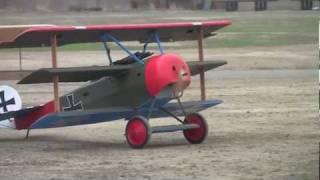 RC giant electrical WWI airplane fromation 2011 Oct Fairview and Chino