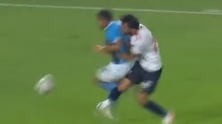 لحظة طرد محمود علاء بعد التدخل على أحمد فتحي في مباراة الزمالك و بيراميدز 2-2 بالدوري المصري الممتاز