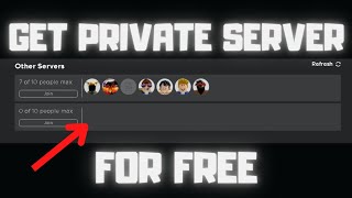 How to get a private server for FREE Roblox