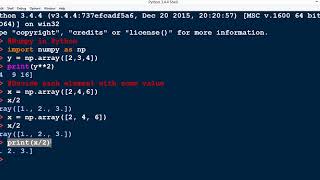 Division, Power and other Datatypes in Numpy in Python- Part 2 (English)