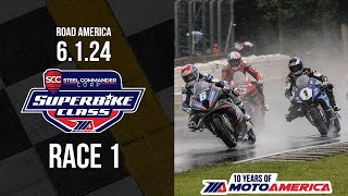 Steel Commander Superbike Race 1 at Road America 2024 - FULL RACE | MotoAmerica