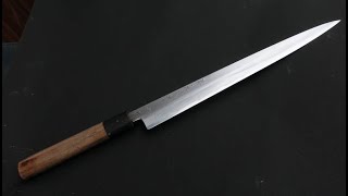 Sharpening the returned Yanagiba BouCyou (with English subtitle) 帰ってきた柳刃包丁！