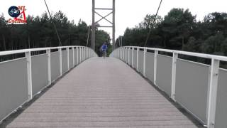 Ride over the wooden cycle bridge at Grubbenvorst (NL) [539]