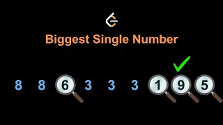 LeetCode - 619. Biggest Single Number (SQL)