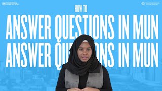 How to ANSWER Questions in MUN | MUN Academy | Eps. 37