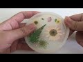 how to ทำที่รองแก้วเรซิ่นตกแต่งด้วยดอกไม้แห้ง ครั้งนี้มาในธีม 4 seasons resin diy handmade