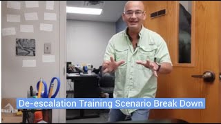 De-escalation Training Scenario broken down: What went right, what can be tweaked