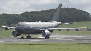 4 F18s 1 A310 \u0026 1 C130H of the Canadian Armed Forces Visit Prestwick Airport | August 2017