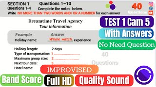 IELTS Listening practice 11-02-2025 # Dreamtime Travel Agency IELTS Listening